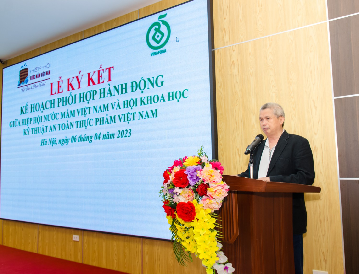 PGS. TS. Trần Đáng phát biểu tại buổi lễ. Ảnh: Hoàng Giang.