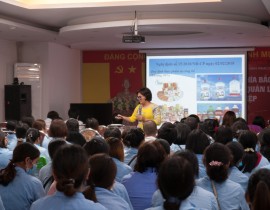 Đào tạo ATTP cho Công ty Cổ phần Thực phẩm Ngôi sao xanh.